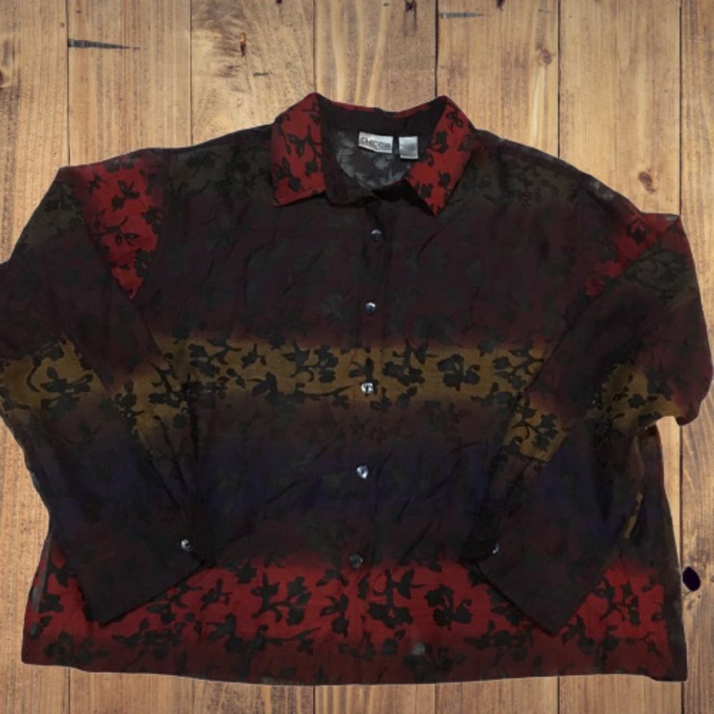 Chico’s long sleeve collar shirt.
